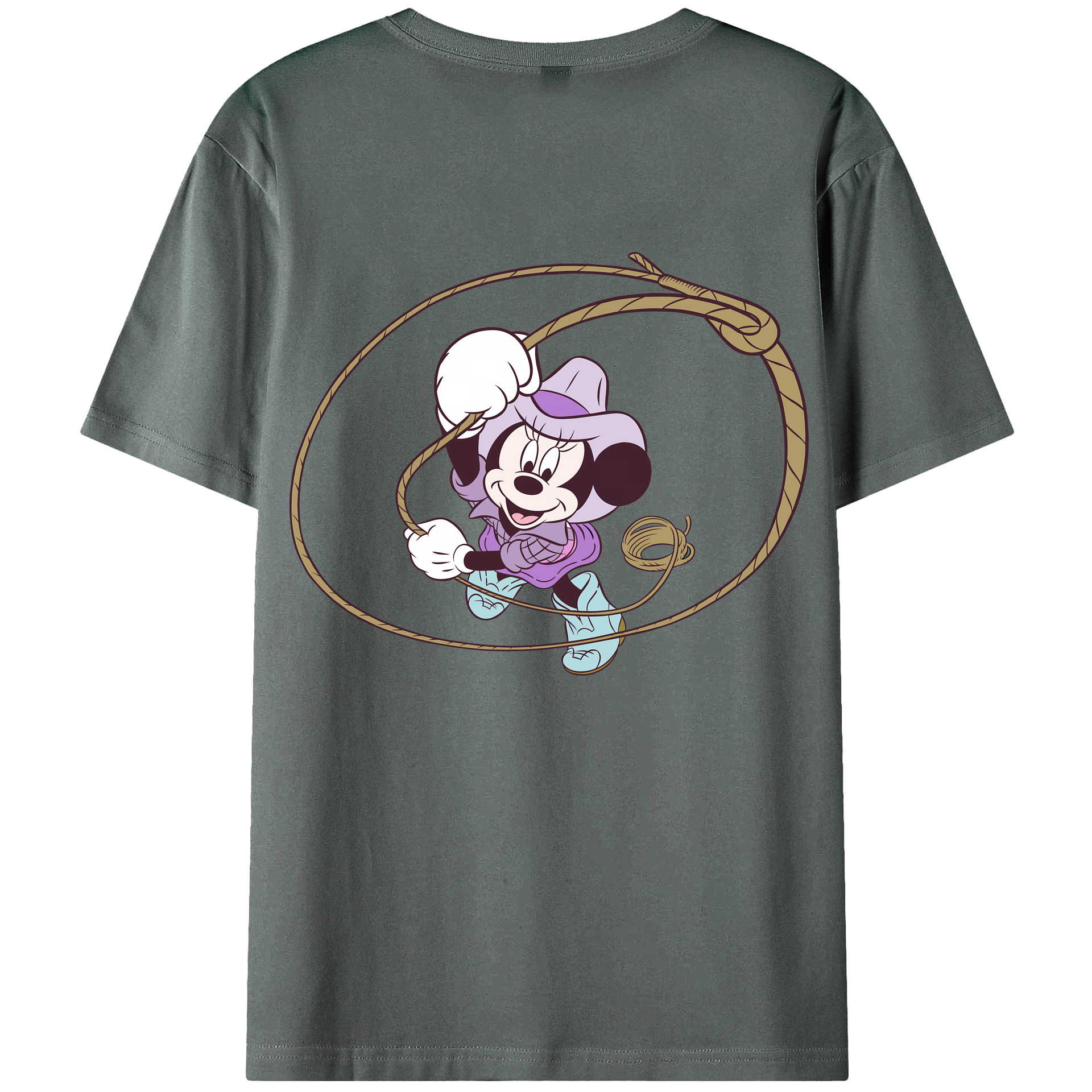 （画像用） ミッキーマウス Mickey Mouse 綿100％ メンズ半袖Tシャツ（バックプリント） 通気性